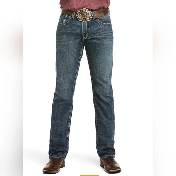 ARIAT MEN'S M5 LOW RISE STRAIGHT LEG JEANS NWT Sz 38/36 - Picture 2 of 7